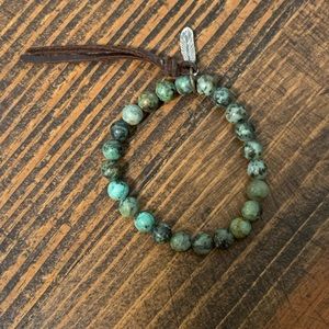 African Turquoise Beaded Bracelet
